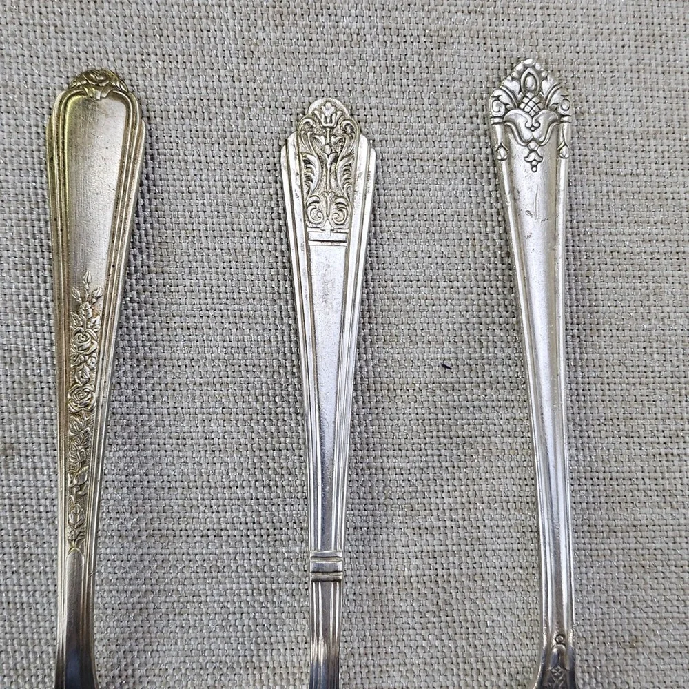 Gerber Rogers Bros Winthrop Silver Plate Baby Spoon Set 4pc Vintage Flatware